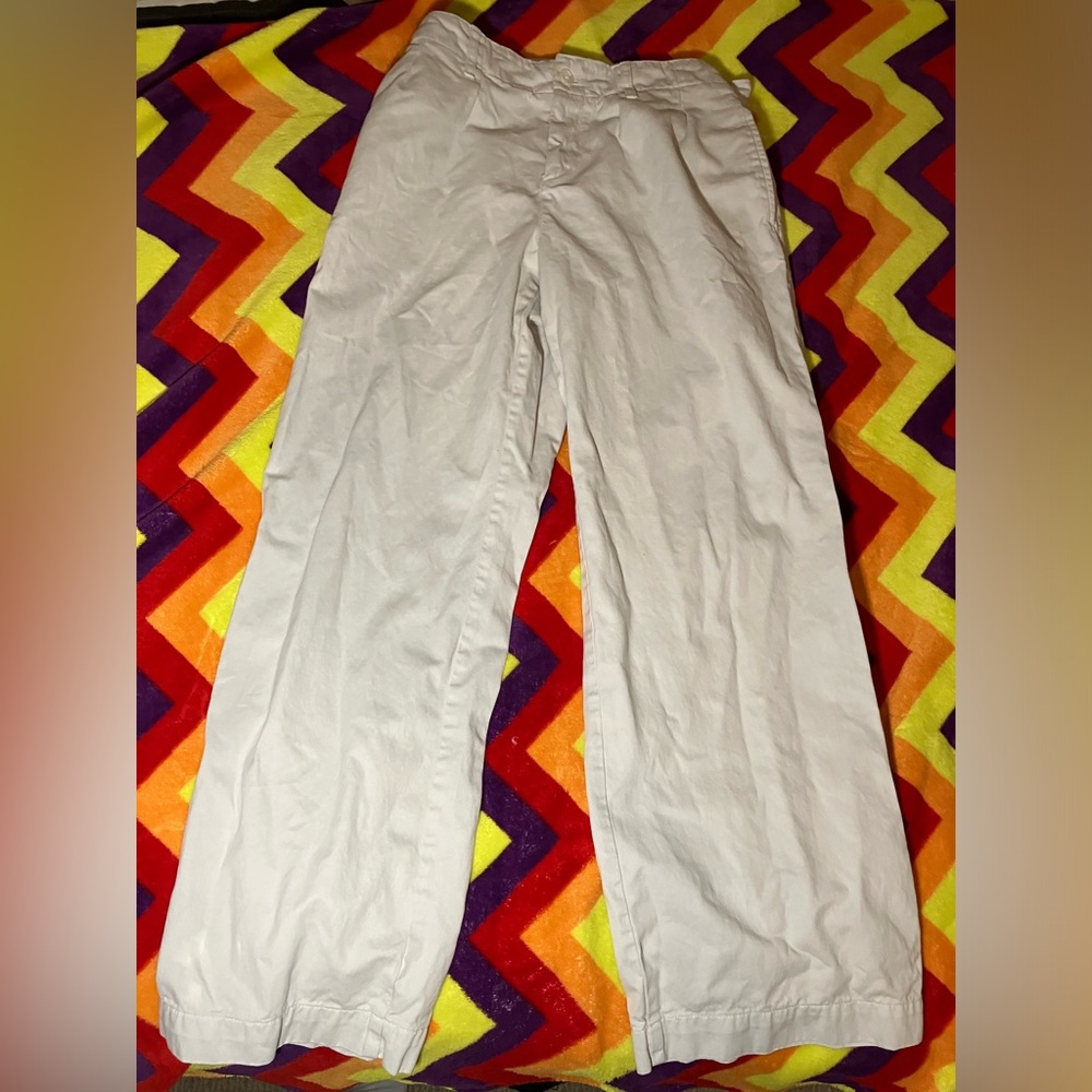 Anthro Maeve Cream Pants